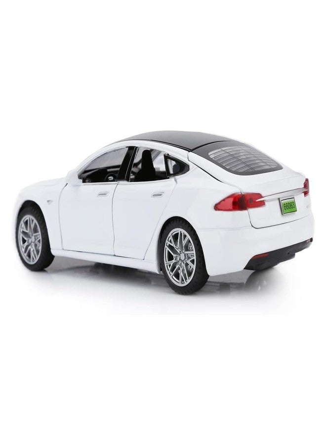 SASBSC Toy Cars Model S Die Cast Metal Model Cars with Door Open Light and Sound Pull Back Car Toys for Boys and Girls 3-12 Years Old - Image 3